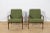 A pair of Polish Type 300-192 armchairs designed by Juliusz Kędziorek for Gościcińska Fabryka Mebli in the early 1970s....
