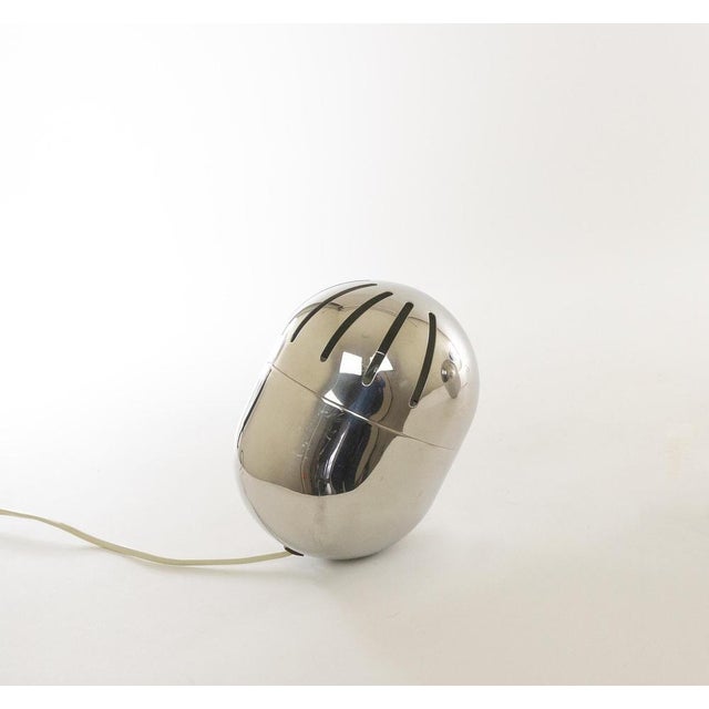 Italian Chrome Table Lamps by Reggiani, 1970s, Set of 2 For Sale - Image 6 of 9
