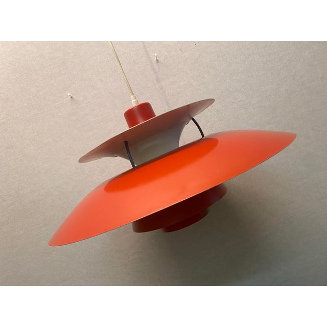 Louis Poulsen Danish PH5 Hanging Lamp by Poul Henningsen for Louis Poulsen, 1950s For Sale - Image 4 of 18