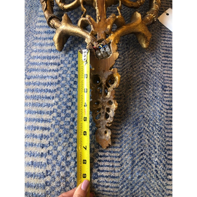 Pair of Traditional Italian Hand-Carved Light Sconce For Sale - Image 13 of 13