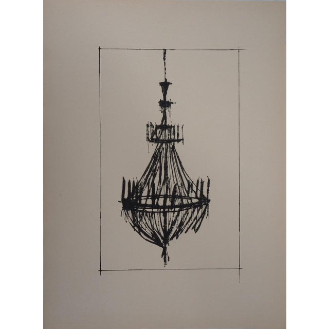 Bernard Buffet, Le lustre, Etching For Sale - Image 5 of 5
