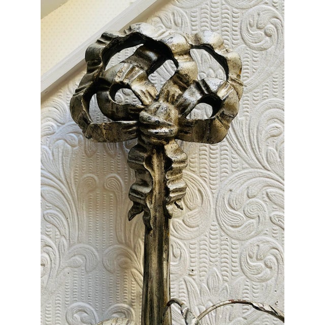 Mid Century MarCo California Silver Palm Tree Coastal Sconce For Sale - Image 12 of 13