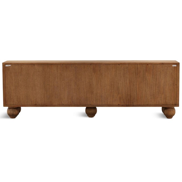 Wood Caprina Modern Ball Leg Sideboard Credenza For Sale - Image 7 of 8