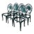 Vintage Palm Frond Outdoor Dining Chairs - Set of 6 For Sale