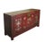 Late 19th Century Two Doors 60" Long Red Hand Painted Antique Chinese Sideboard For Sale - Image 5 of 12