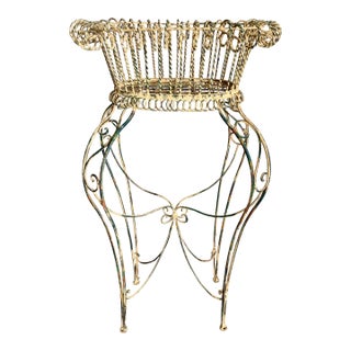 French Wire Footed Planter For Sale