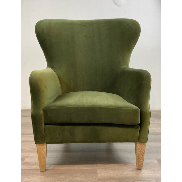 2020s Made Goods Modern Liard Jade Velvet Chantall Lounge Chair For Sale - Image 5 of 7