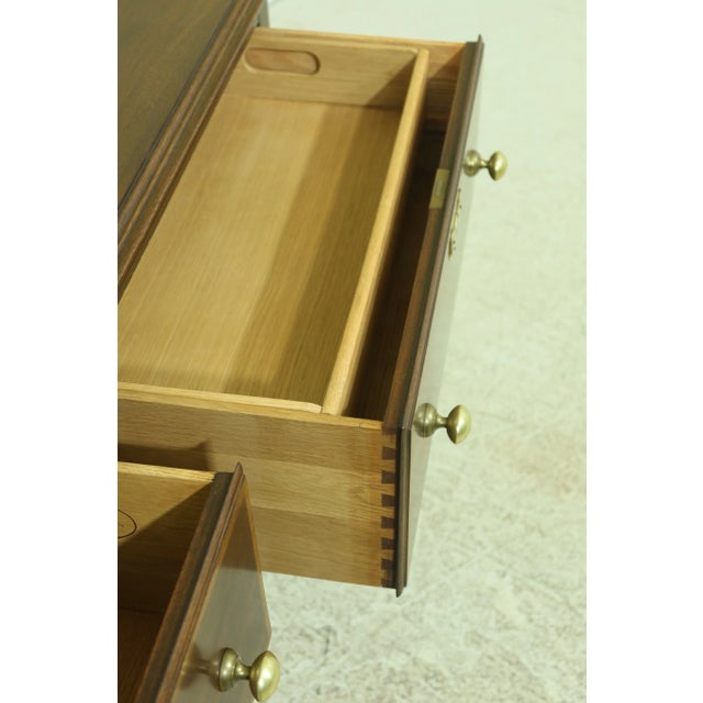 Wood Henkel Harris 2 Drawer Mahogany Jamestown Server For Sale - Image 7 of 11