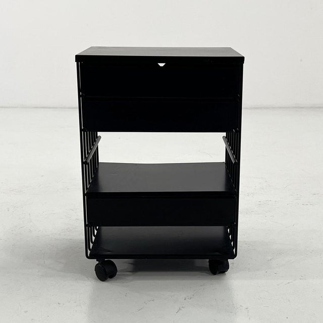 Metal Wire Chest of Drawers on Wheels by Bruna Rapisarda for Robots, 1980s For Sale - Image 7 of 7