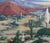 1940s Mid Century Southwest Desert Landscape in Oil on Canvas by C. Gallagher For Sale - Image 5 of 6