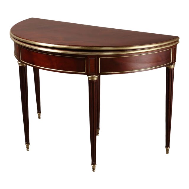 Mahogany Console Games Table For Sale