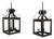 Pair of Custom Wrought Iron and Gilt Lantern Pendants by Miamar Home For Sale