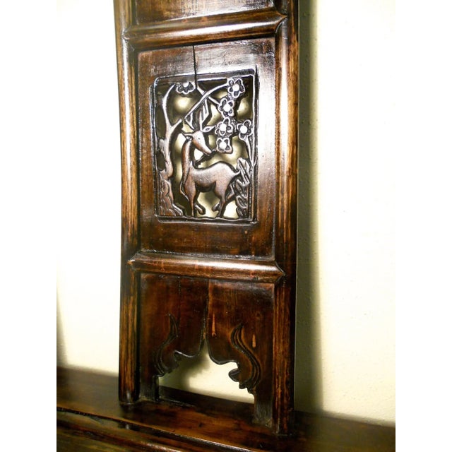 Antique Chinese High Back Arm Chairs, Circa 1800-1849 - A Pair For Sale - Image 4 of 11