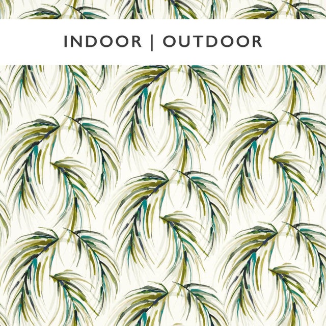 Harlequin Alvaro Fabric in Lime/Palm/Palm - a Sample For Sale