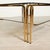 Coffee Table in Gold-Colored Metal & Smoked Glass, 1970s For Sale - Image 15 of 18