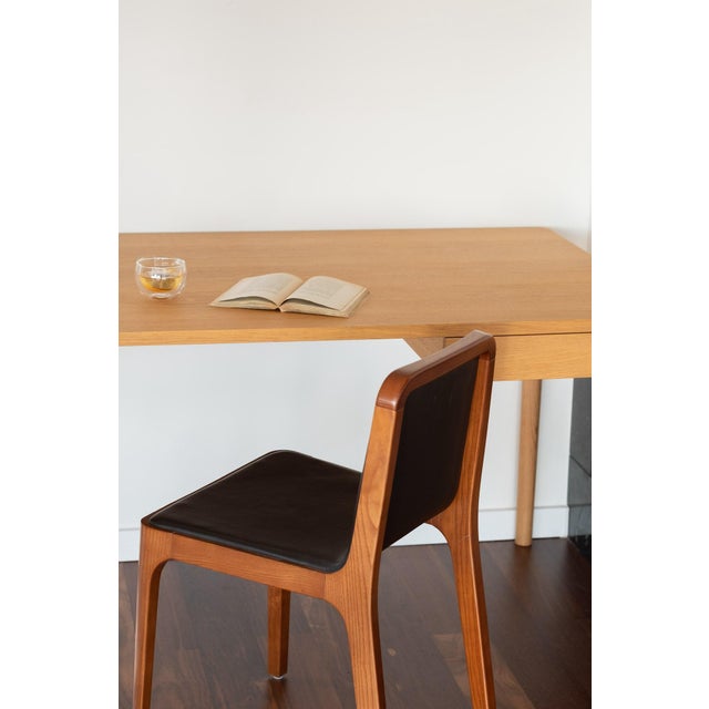 Not Yet Made - Made To Order Minimalist Modern Work Desk in Oak by Pedro Sotomayor For Sale - Image 5 of 11