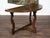 Brown Large Italian Baroque Style 18th Century Walnut Demilune Table with Carved Legs For Sale - Image 8 of 12
