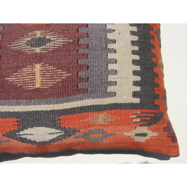 1970s Kilim Rug Pillow Cover For Sale In New York - Image 6 of 10