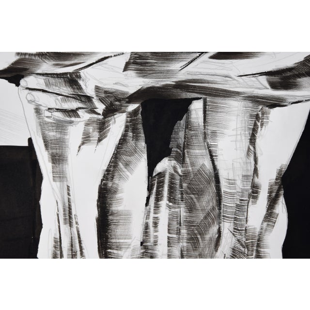 Christian Bauer, Introverted Male Nude, 1990s, Ink & Pencil For Sale - Image 11 of 13