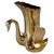 French Brass Swan Sculpture Vase Dual Swans, 1970s For Sale - Image 12 of 12