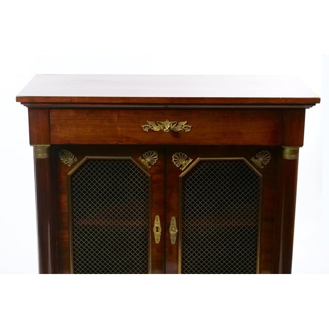 Antique Regency-Style Rosewood Mahogany Bookcase Cabinet, Circa 1880 For Sale In New York - Image 6 of 11