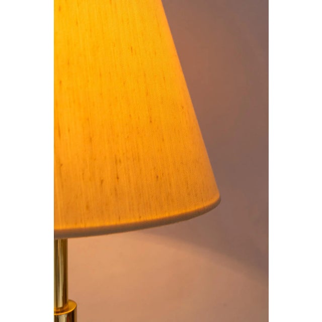 Large Table Lamp with Fabric Shade, Vienna, Austria 1950s For Sale - Image 4 of 13