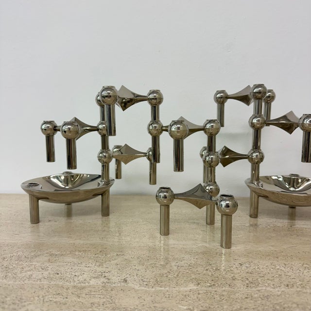 Candleholders by Fritz Nagel & Ceasar Stoffi for BMF, 1960s, Set of 13 For Sale - Image 17 of 18