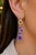 Not Yet Made - Made To Order Contemporary Silver Amethyst Earrings, Pair For Sale - Image 5 of 6