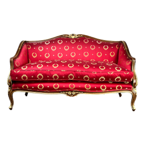 Early 19th Century French Regency Style Custom Upholstered Settee