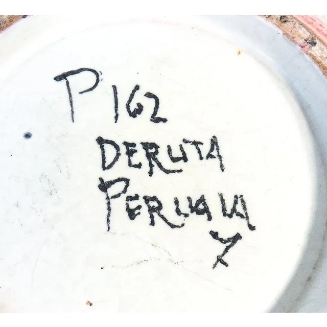 Ceramic Glazed Majolica Vase Deruta, 1950s For Sale - Image 7 of 8