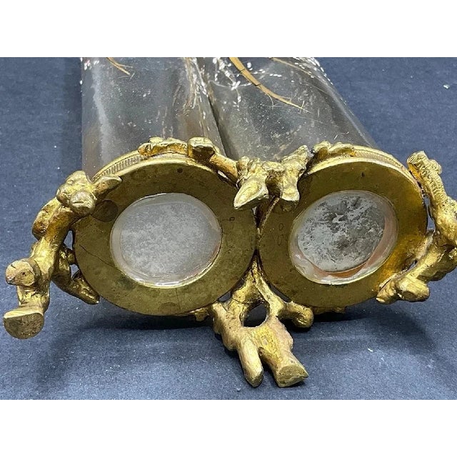 1910s Antique French Baccarat Enameled Glass Vase For Sale - Image 5 of 5