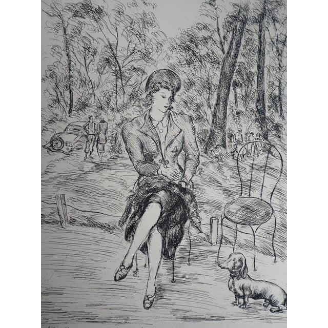 Luc-Albert MOREAU Gardens of Paris, 1937 Original etching Signed in the plate On vellum 34.5 x 27.5 cm Information:...