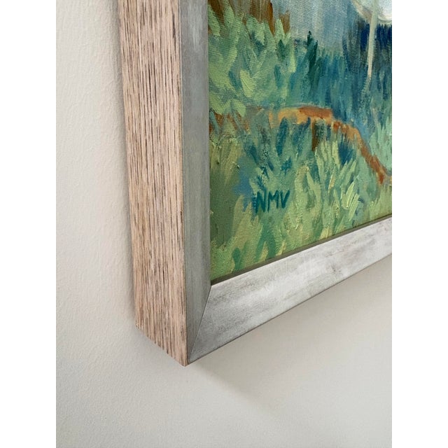 Wood “Door Yard 3” Oil on Linen by Nancy M. Vignola For Sale - Image 7 of 7