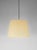 Beige sísísí cónicas gt1 pendant lamp by santa & cole dimensions: d 45 x h 32 cm materials: metal, stitched parchment....