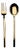 Mepra Due 2-Piece Serving Set (fork & Spoon), Oro For Sale