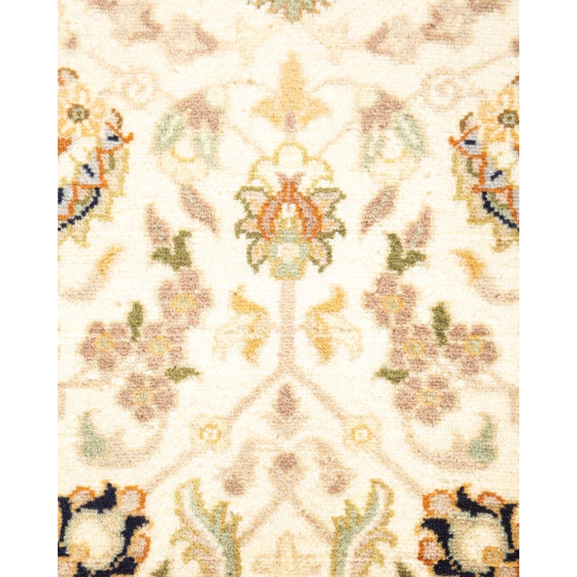 Traditional Mogul, One-of-a-Kind Hand-Knotted Area Rug - Ivory, 3' 0" x 4' 10" For Sale - Image 3 of 8