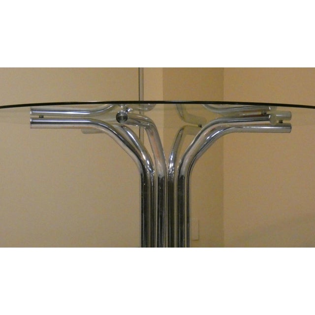 Dining Table with Marble & Tempered Glass, 1970s For Sale - Image 11 of 15