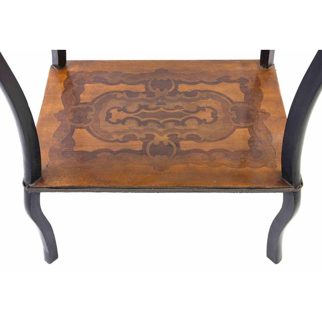 Antique Octagonal Tea Table in Wood, Italy, Early 20th Century For Sale - Image 5 of 7