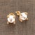 Diamond Large Akoya Pearl Earrings 14k Gold 9.25 mm Certified For Sale - Image 13 of 14