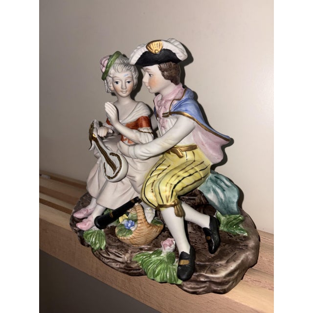 Blue Vintage Ceramic Figurine, 1950s For Sale - Image 8 of 10