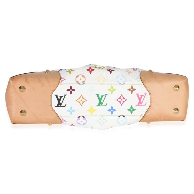 2010s White Multicolor Monogram Canvas Judy MM For Sale - Image 5 of 8