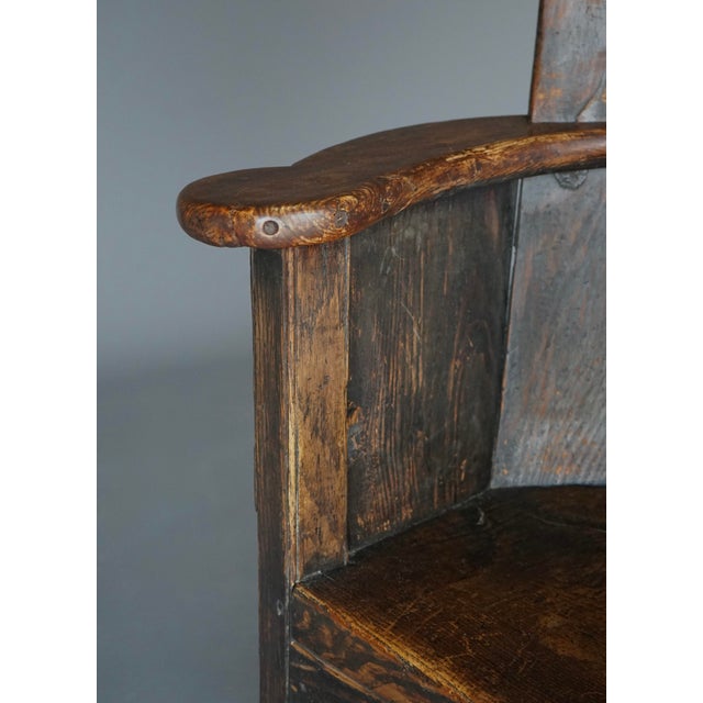Antique Georgian Welsh Pine Lambing Chair, 1820s For Sale - Image 13 of 18