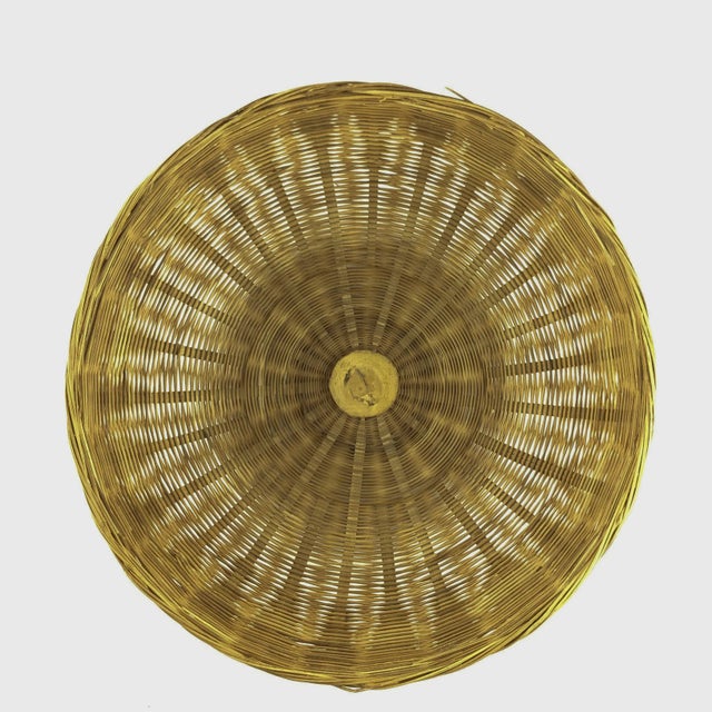 2000 - 2009 Vintage Wicker Food Protector With Top Handle For Sale - Image 5 of 12