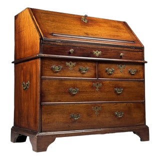 English Secretary in Teak, 18th Century For Sale