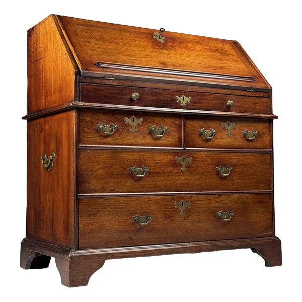 English Secretary in Teak, 18th Century For Sale