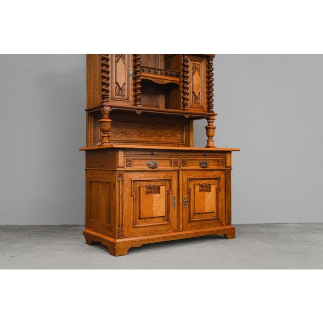 Gründerzeit Oak Buffet, Late 19th Century For Sale - Image 6 of 18
