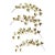 1970s Vintage Curtis Jere-Style 4 Gold Metal Leaf Wall Hanging Sculpture For Sale