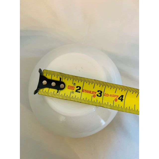 Mid-Century Iridescent Green & Copper Tone Federal Glass Vanity Jar For Sale - Image 10 of 11