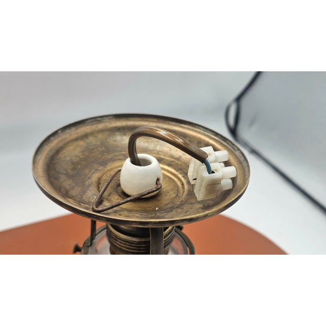 Brass Ceiling Lamp, 1890s For Sale - Image 6 of 8