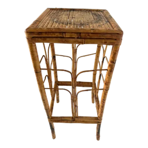 Tall Tortoise Rattan Bamboo Plant Stand